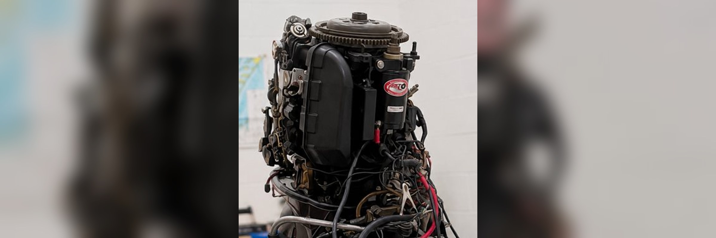 Mercury outboard powerhead repair in our shop